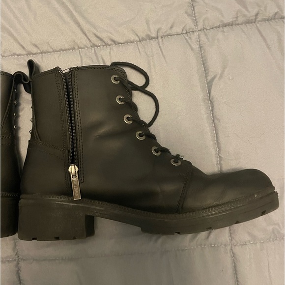 Authentic Harley Davidson boots W size11, great condition, black silver hardware - Picture 9 of 15